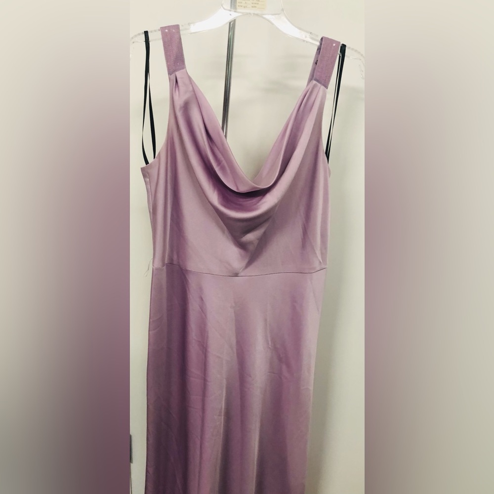 Lavender long gown for any party’s day or night.